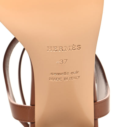 Hermes Calfskin Miramar 50 Sandals 37 Gold 8 of 10
