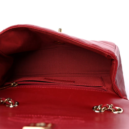 Chanel Calfskin Chevron Quilted Mini Statement Flap Red 5 of 12