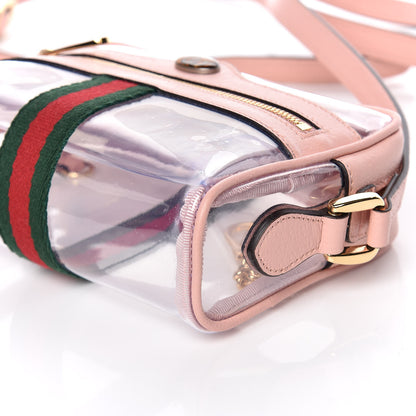 Gucci Vinyl Web Mini Ophidia Transparent Shoulder Bag Perfect Pink 9 of 12
