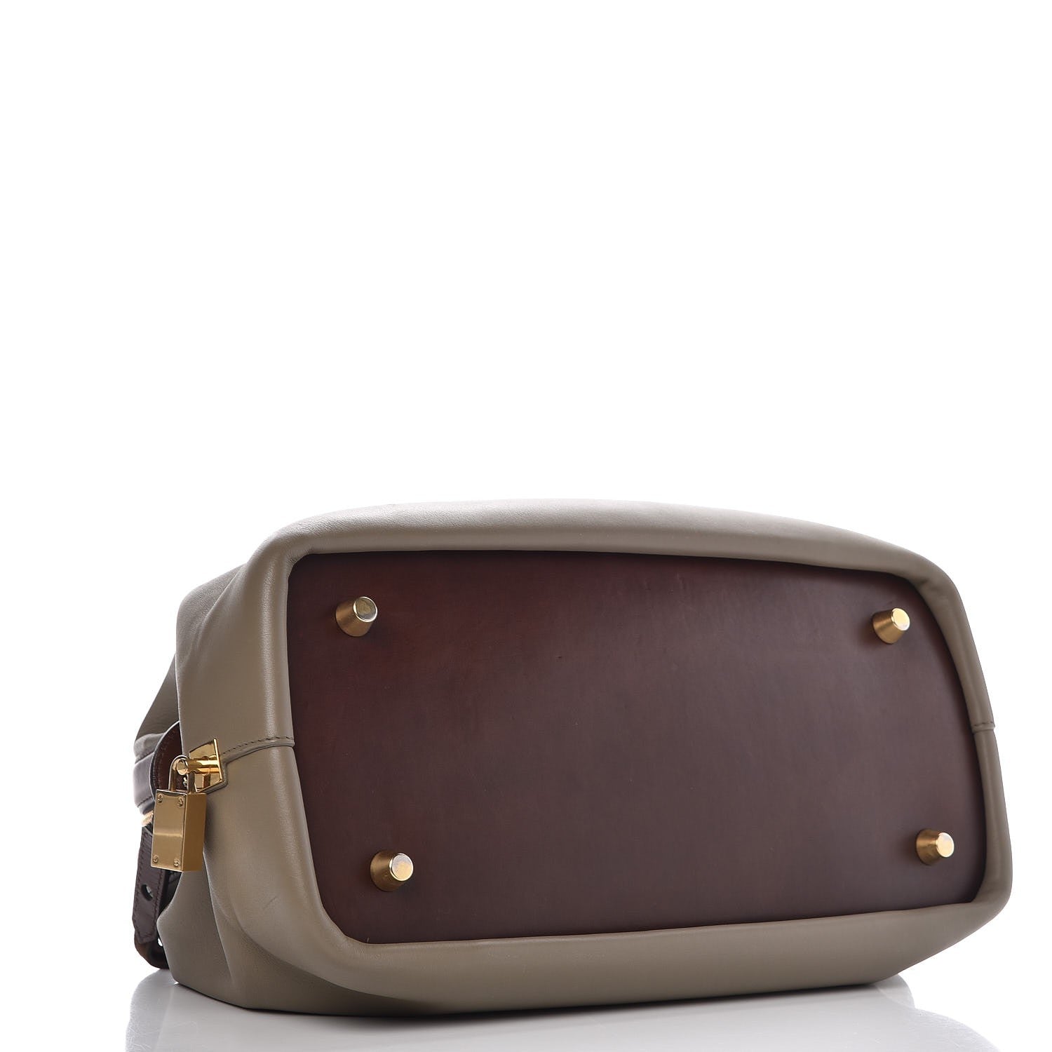 Celine Satin Calfskin Long Frame Doctor Bag Taupe 4 of 9