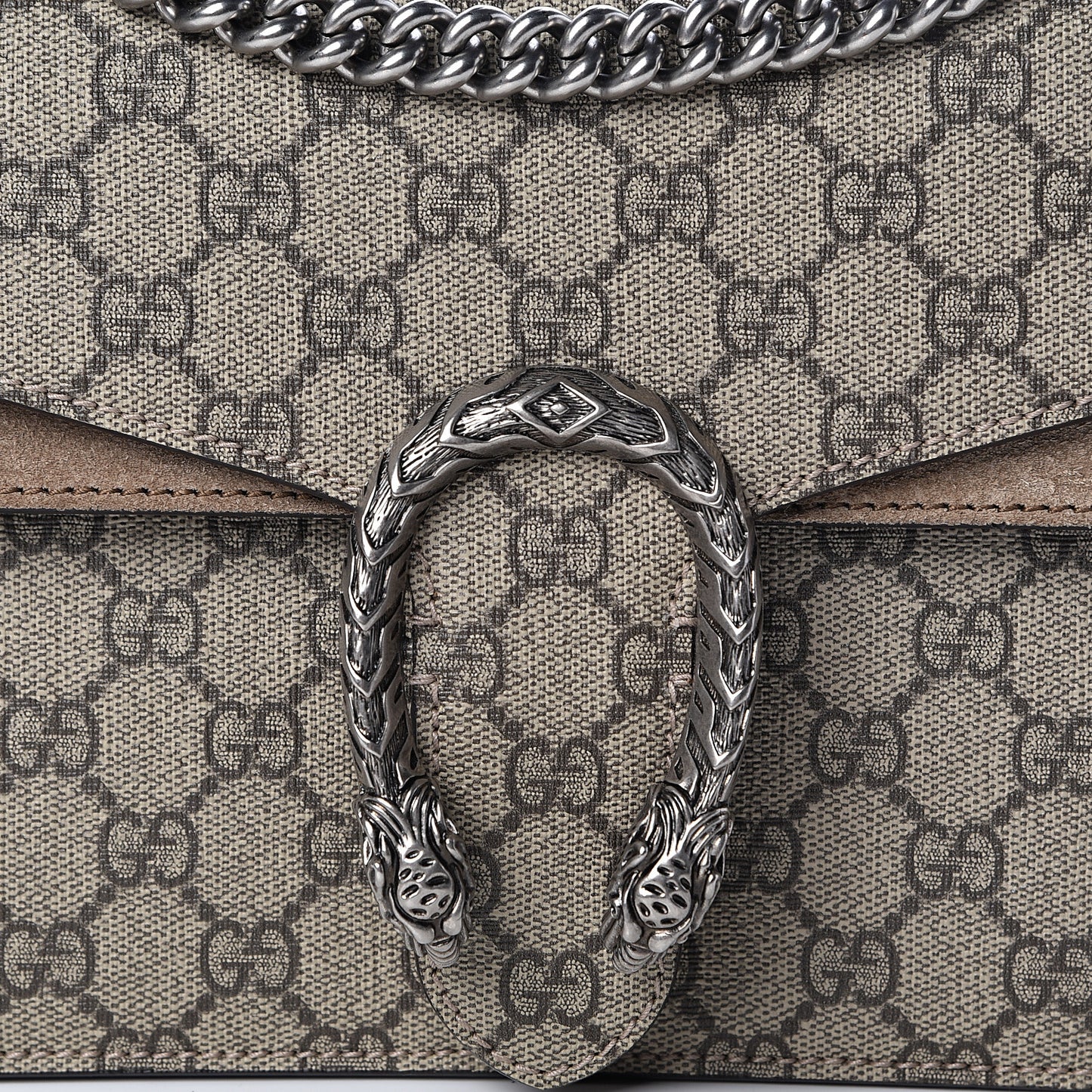 GG Supreme Monogram Small Dionysus Shoulder Bag Taupe