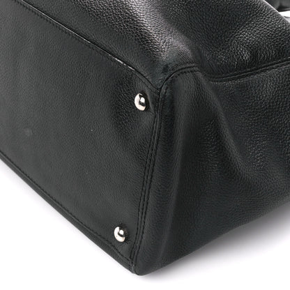 Chanel Calfskin Cerf Executive Shopper Tote Black 13 of 18