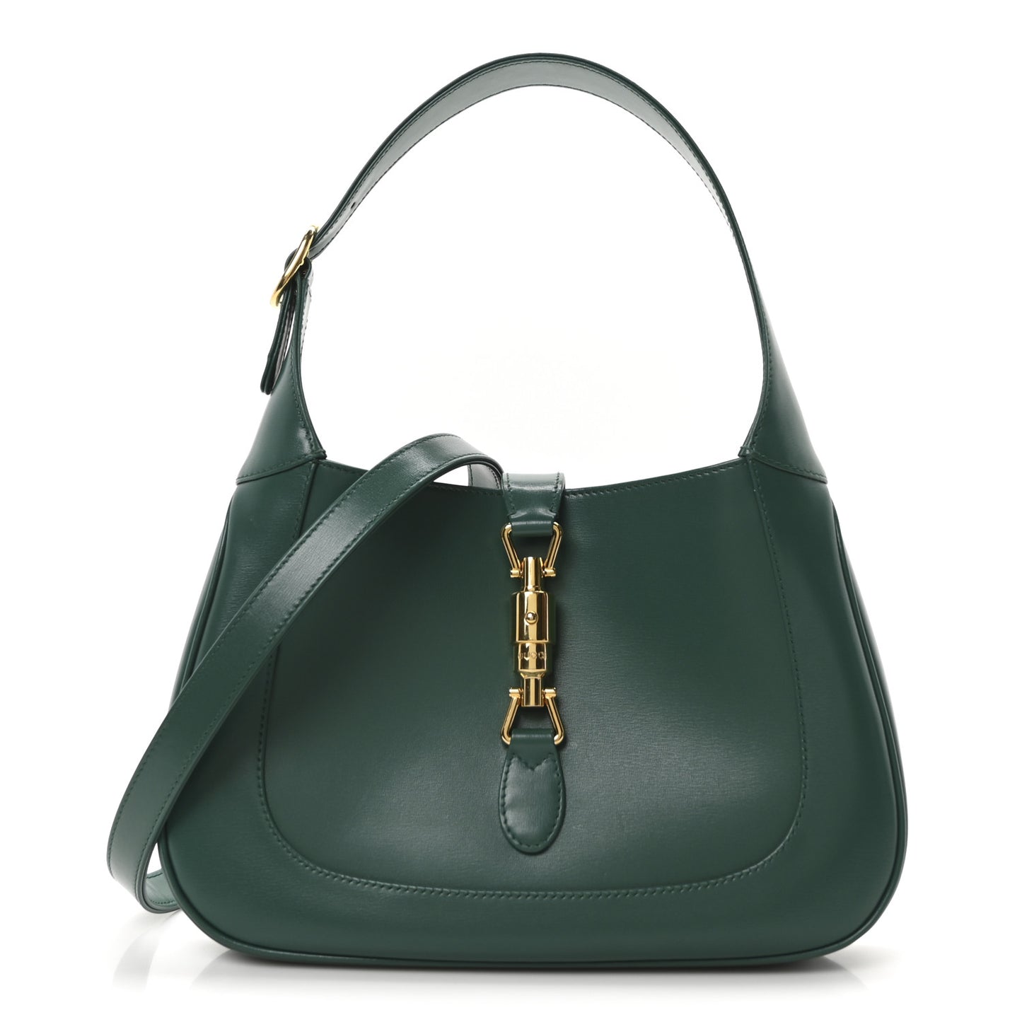 Boarded Dyana Lux Calfskin Small Jackie 1961 Hobo Emerald