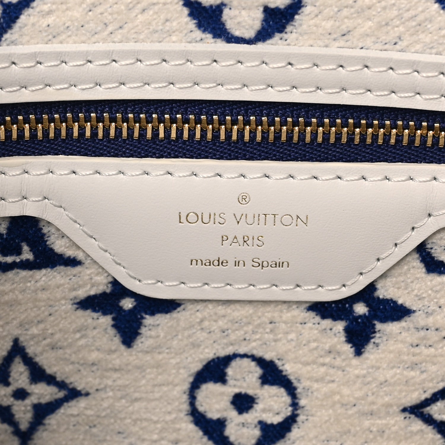 Louis Vuitton Jacquard Velvet Monogram LV Match Neverfull MM Bleu