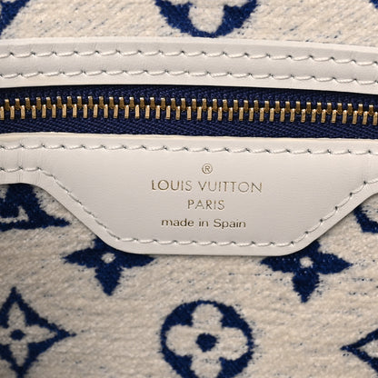 Louis Vuitton Jacquard Velvet Monogram LV Match Neverfull MM Bleu 6 of 10
