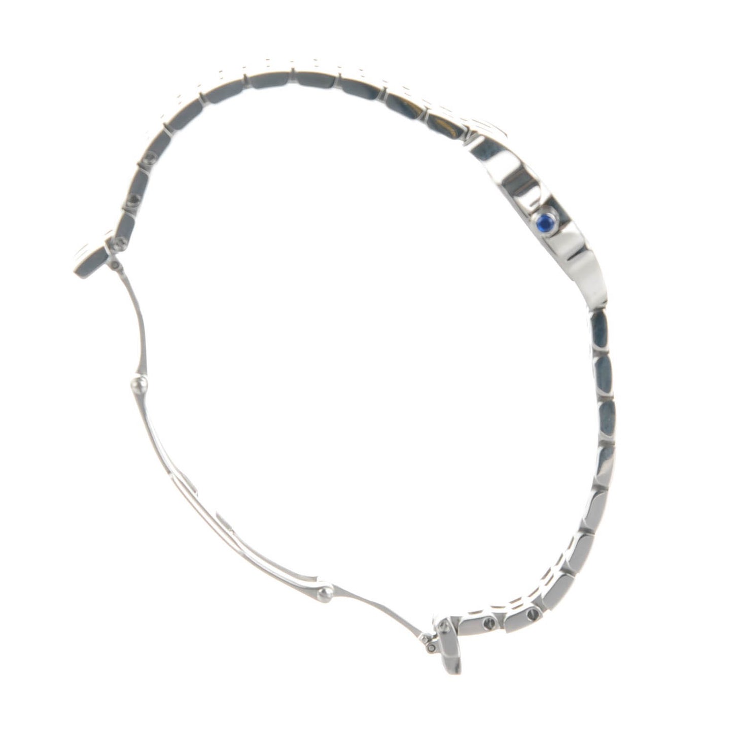 Stainless Steel 20mm Santos Demoiselle Quartz Watch