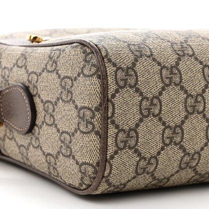 Gucci GG Supreme Monogram Web Small Ophidia Shoulder Bag Brown 9 of 10