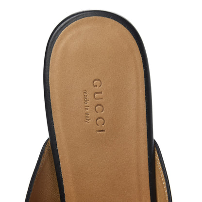 Gucci Calfskin Womens Princetown Slippers 40 Black 6 of 10
