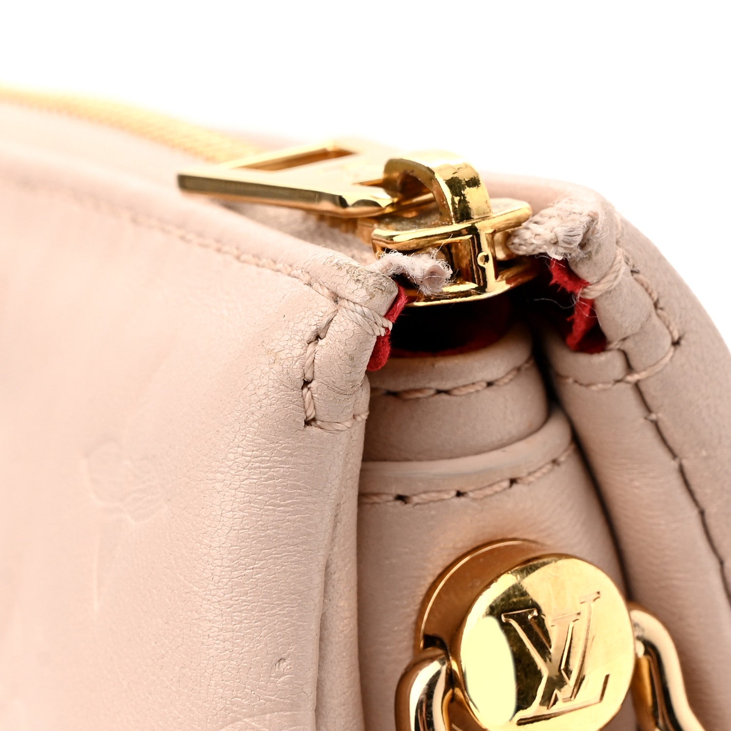 Louis Vuitton Lambskin Embossed Monogram Fall In Love Coussin PM Dragée Light Pink 12 of 12