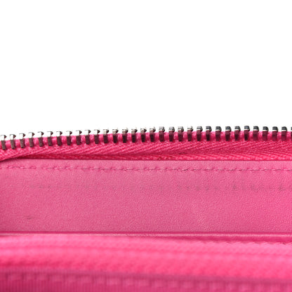Chanel Caviar Quilted Large Gusset Zip Around Wallet Pink 8 of 21