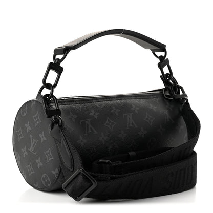 Louis Vuitton Monogram Eclipse Soft Polochon PM 3 of 9