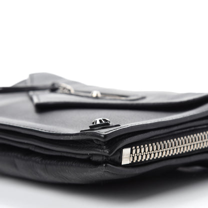 Balenciaga Veau Papier Triple XS Zip Around Crossbody Black 7 of 10