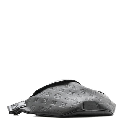 Louis Vuitton Calfskin Monogram Shadow Discovery Bumbag Black 4 of 10
