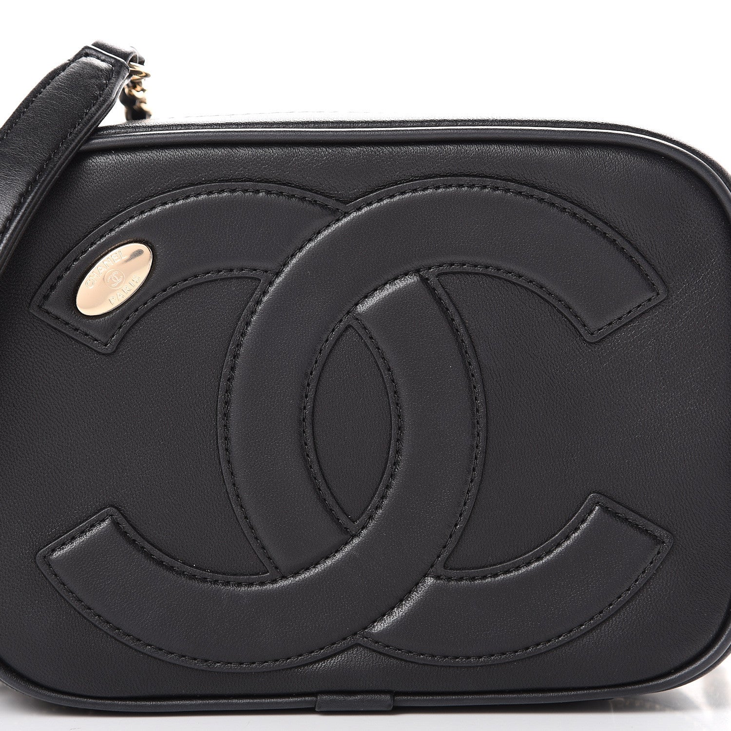 Chanel Calfskin CC Mania Camera Case Black 7 of 9