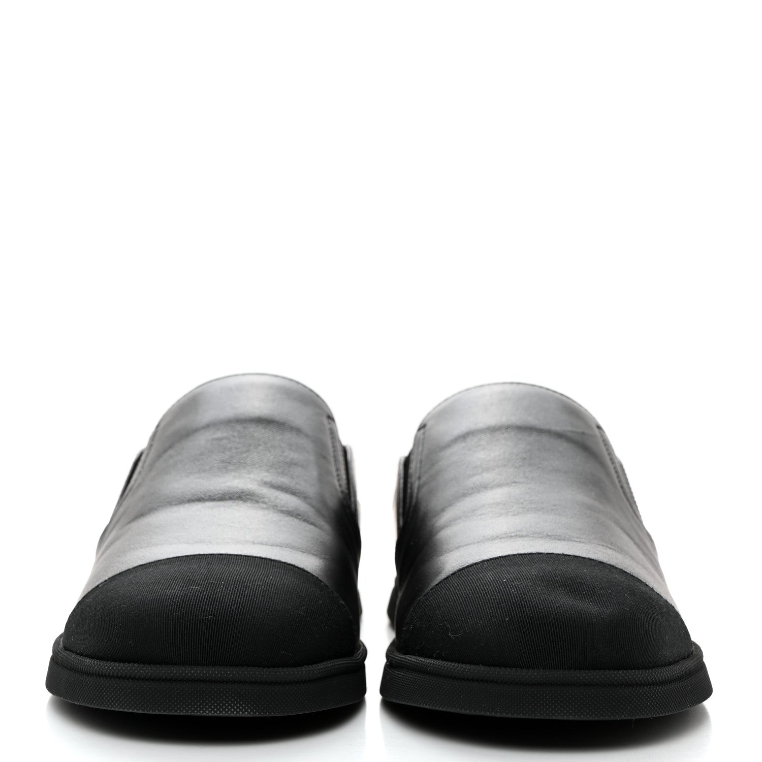 Chanel Lambskin Grosgrain Cap Toe Sneaker Mules 40 Black 2 of 8