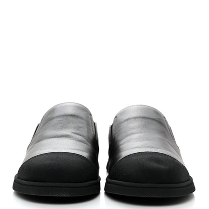 Chanel Lambskin Grosgrain Cap Toe Sneaker Mules 40 Black 2 of 8