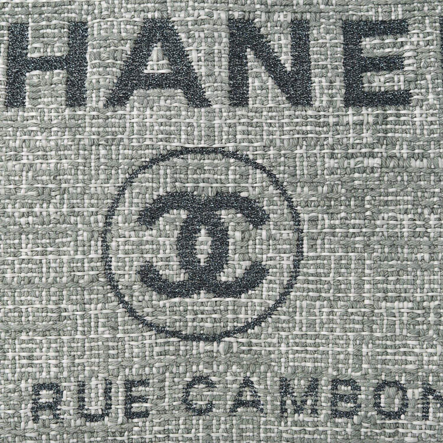 Chanel Canvas Small Deauville Tote Green 7 of 9