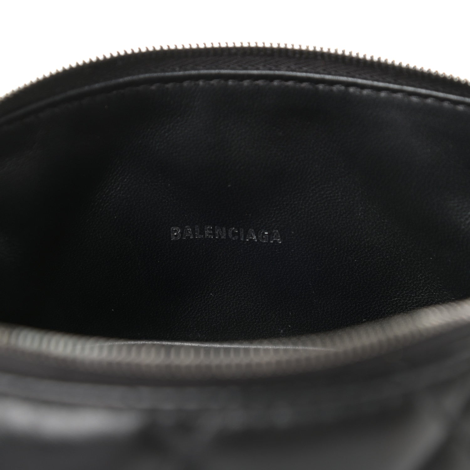 Balenciaga Nappa Calfskin Quilted Touch B Camera Shoulder Bag Black 6 of 9