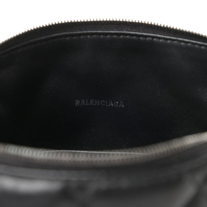 Balenciaga Nappa Calfskin Quilted Touch B Camera Shoulder Bag Black 6 of 9