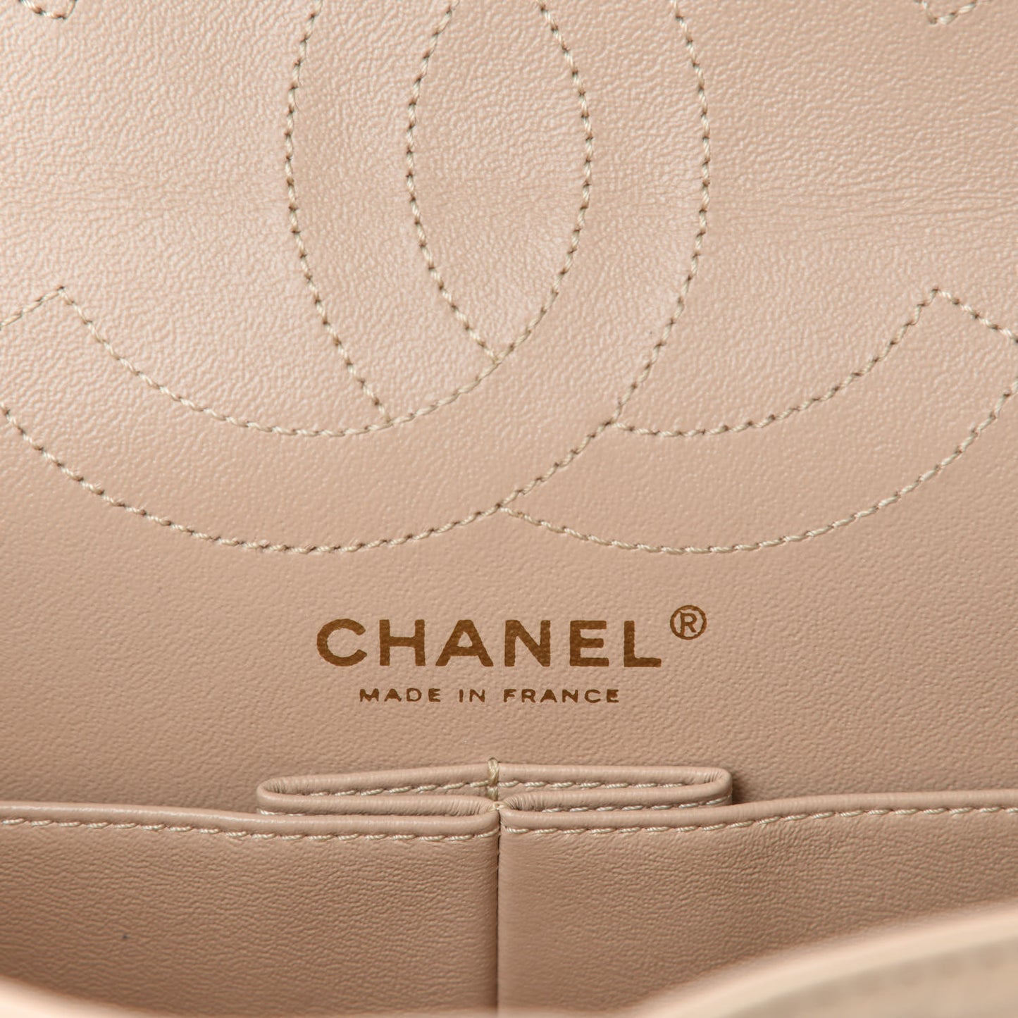 Aged Calfskin Quilted 2.55 Reissue 226 Flap Light Beige