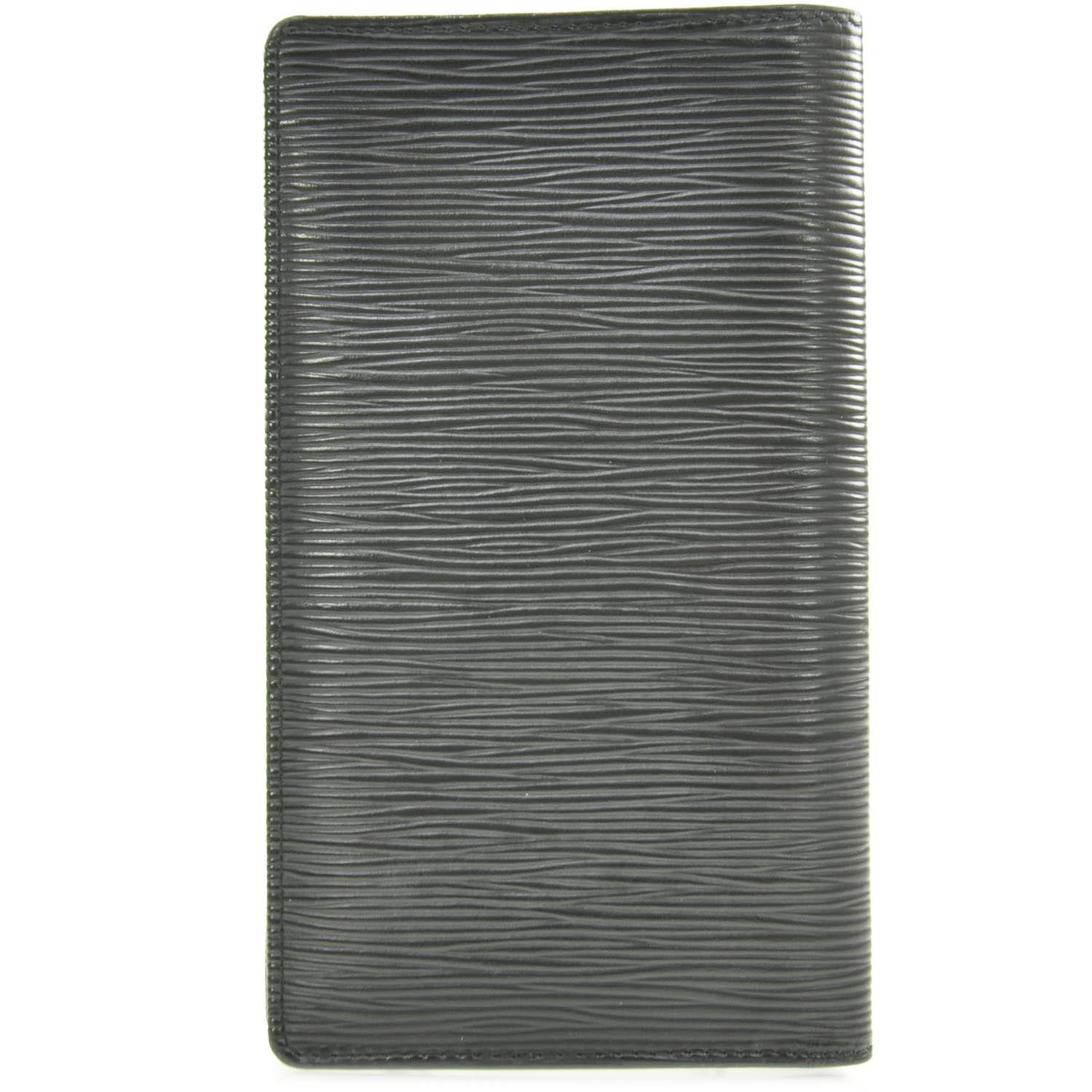 Louis Vuitton Epi Checkbook Wallet Black 4 of 8