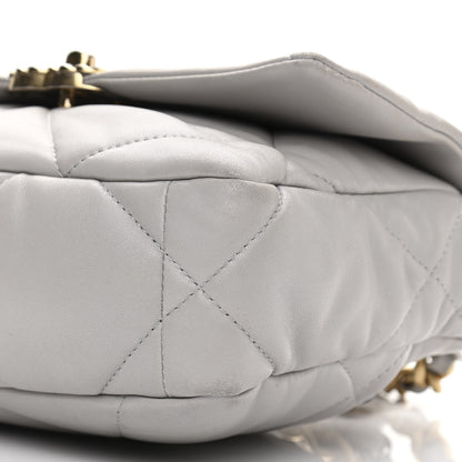 Chanel Lambskin Quilted Medium Chanel 19 Flap Grey 10 of 16