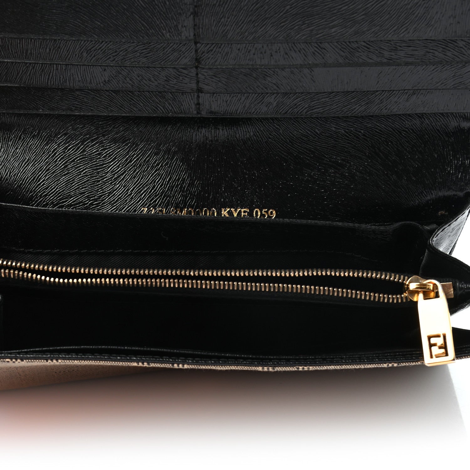 Fendi Zucca Shadow Continental Wallet Beige Black 5 of 8