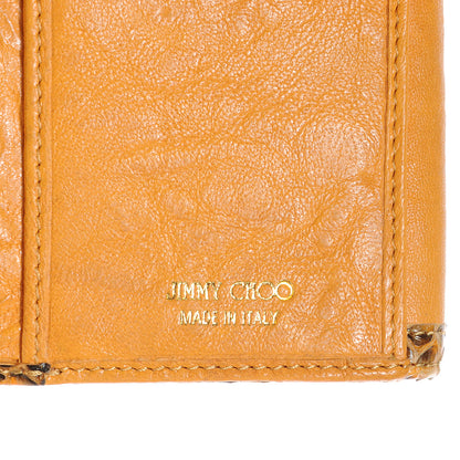 Jimmy Choo Elaphe Snakeskin Uma Wallet Yellow 6 of 8