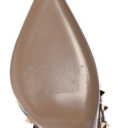 Valentino Garavani Patent Rockstud Ankle Strap Pumps 37.5 Poudre 9 of 10