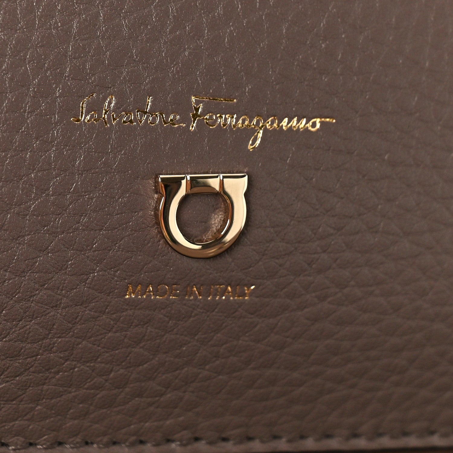 Salvatore Ferragamo Calfskin Large Studio Bag Caraway Seed 6 of 8