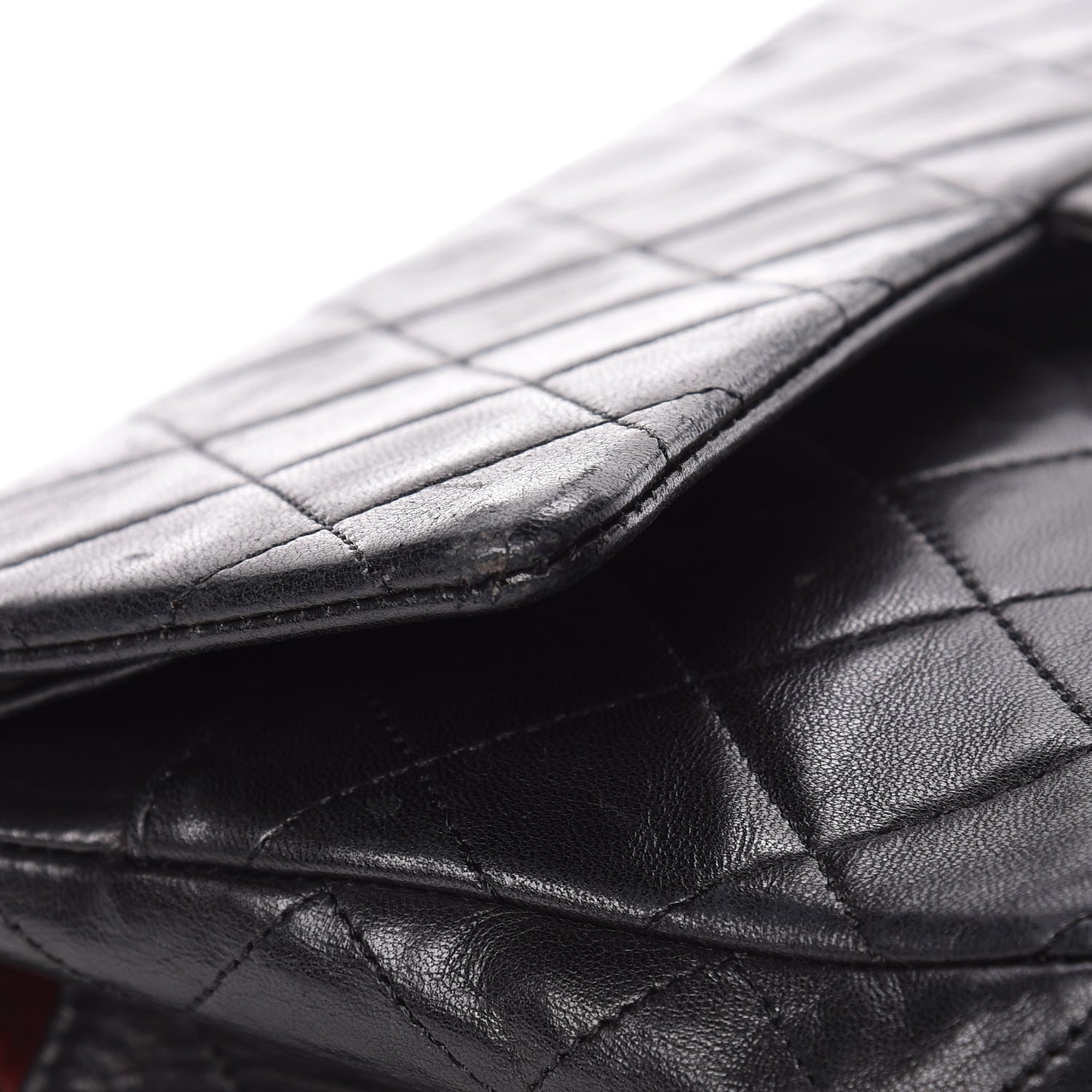 Chanel Lambskin Quilted Medium Double Flap Black 18 of 19