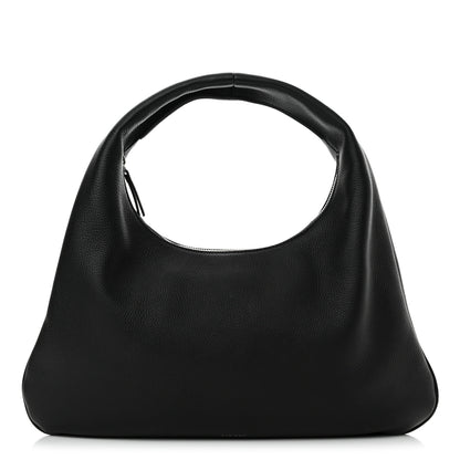 The Row Grained Calfskin Small Everyday Shoulder Bag Black 1 of 10