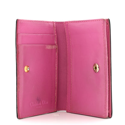 Christian Dior Patent Ultimate Card Holder Black Pink 5 of 11