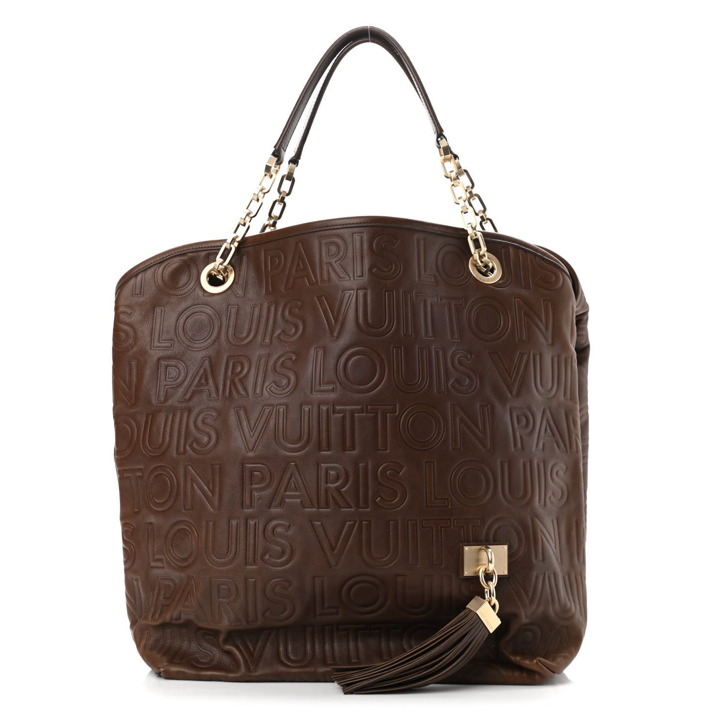 Louis Vuitton Monogram Paris Souple Whisper GM Chocolate 1 of 10