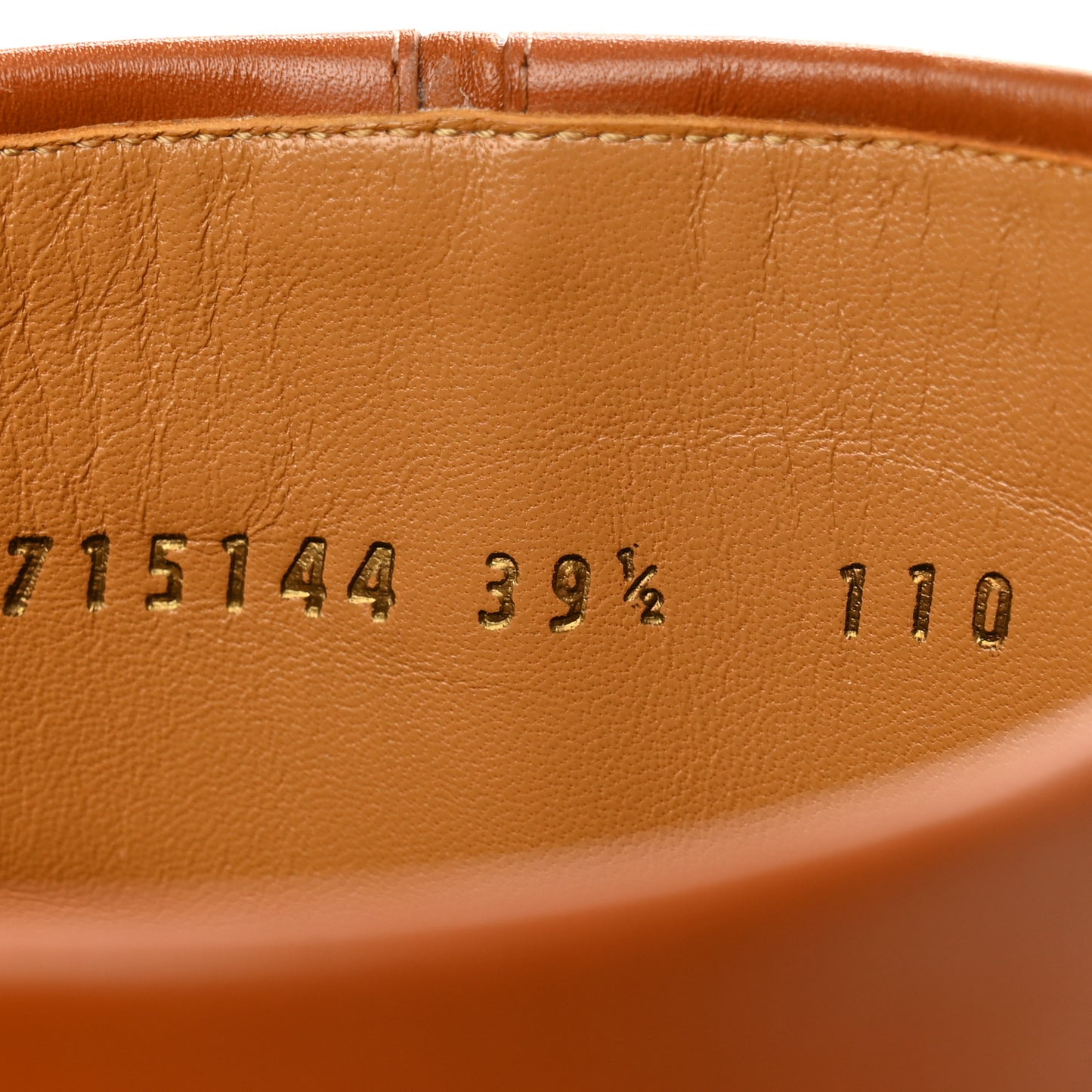 Calfskin Half Horsebit Tall Boots 39.5 Cognac