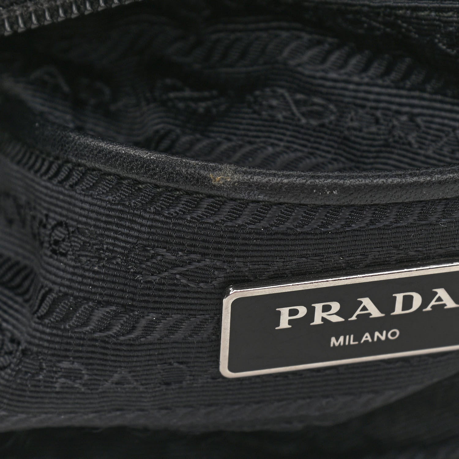 Prada Tessuto Nylon Messenger Bag Black 10 of 11