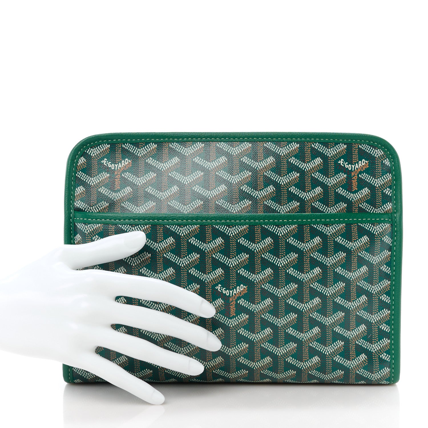 Goyard Goyardine Jouvence Toiletry Pouch MM Green 2 of 13