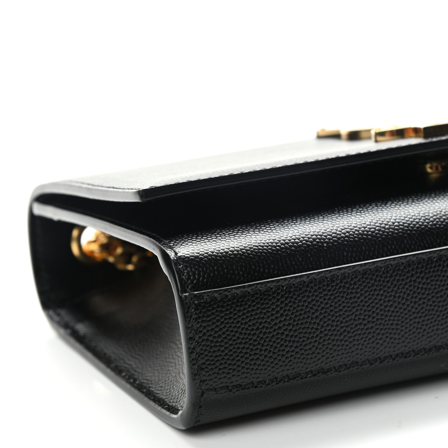 Saint Laurent Grain De Poudre Small Monogram Kate Satchel Black 10 of 11