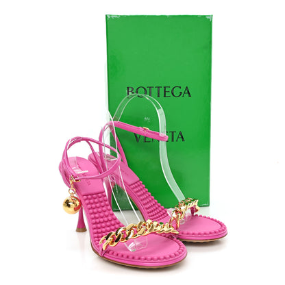 Bottega Veneta Lambskin Dot 90mm Sandals 39.5 Hollyhock 9 of 9