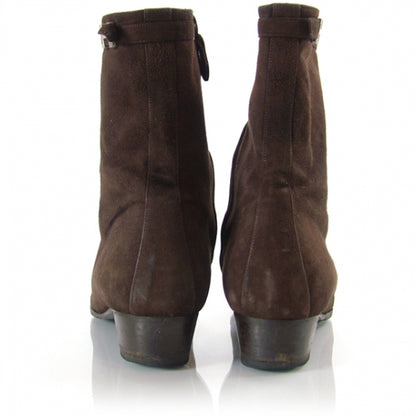Hermes Suede Ankle Boots 37.5 Brown 3 of 7