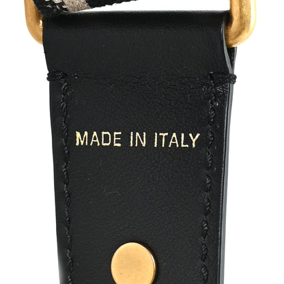 Christian Dior Canvas Embroidered Shoulder Strap Black 3 of 3
