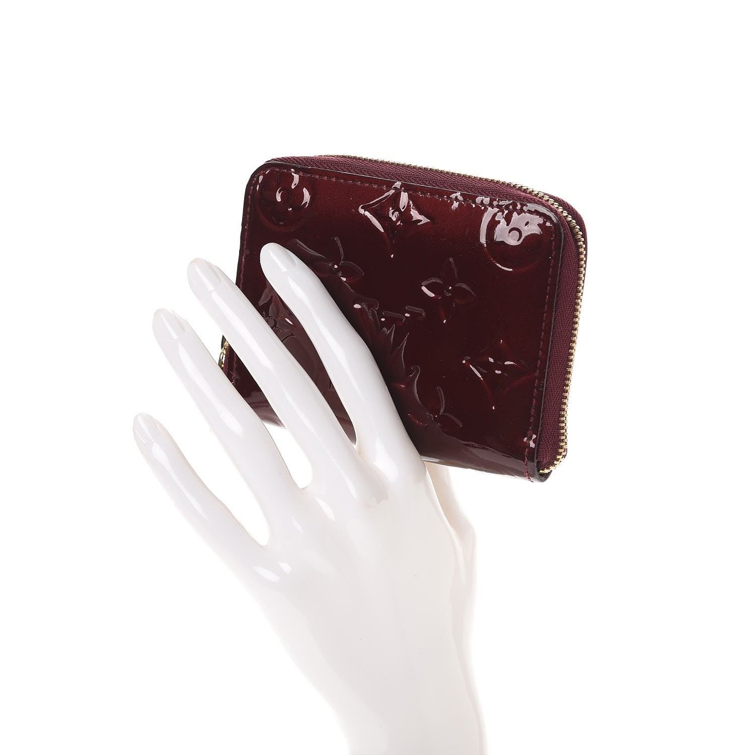 Louis Vuitton Vernis Zippy Coin Purse Rouge Fauviste 2 of 7