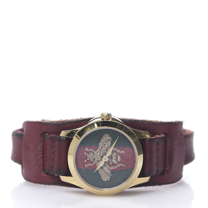 Gucci Stainless Steel Calfskin 27mm Le Marché Des Merveilles Bee Quartz Watch 2 of 5