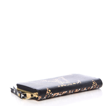 Louis Vuitton Monogram Giant Jungle Zippy Wallet Black 4 of 6
