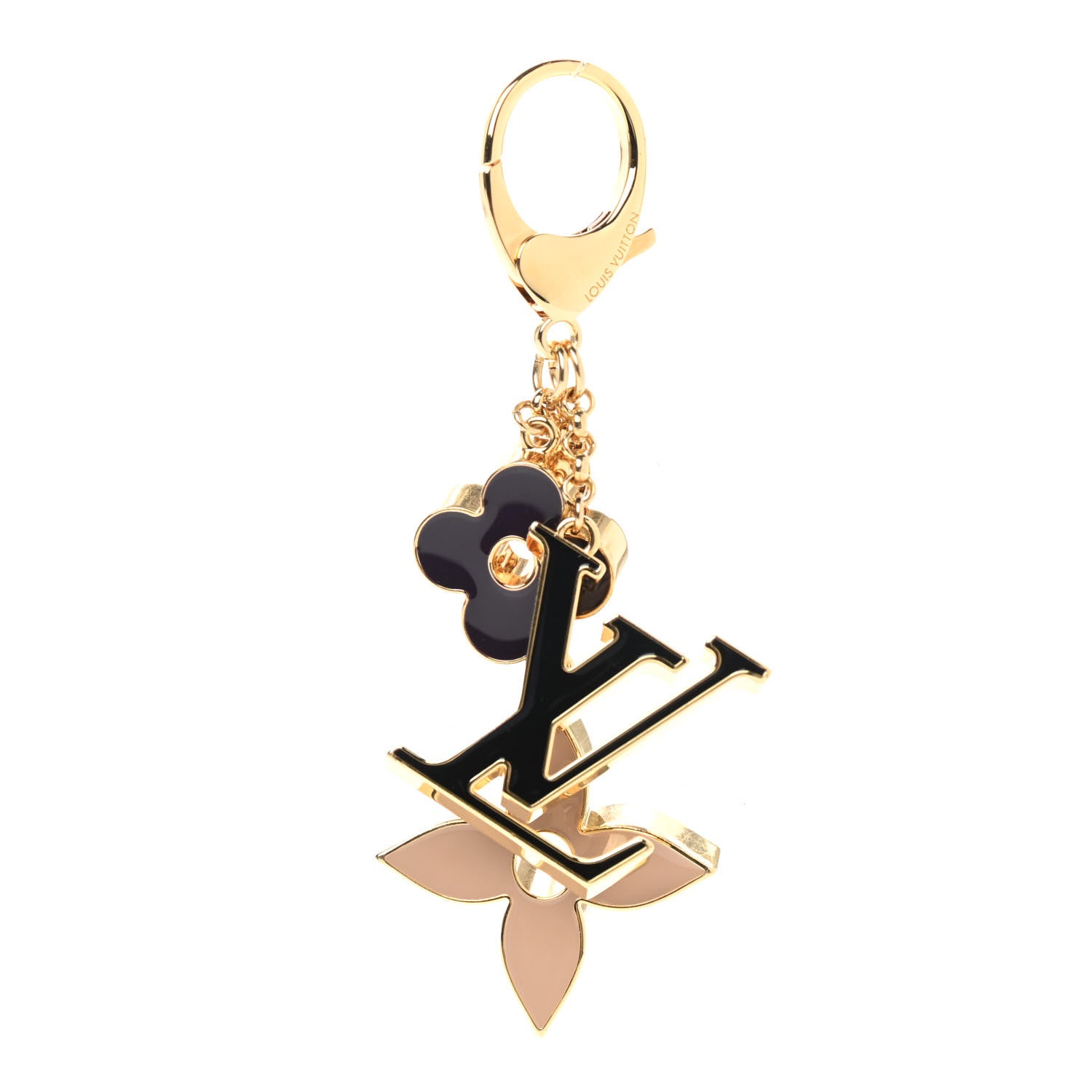 Louis Vuitton Fleur De Monogram Bag Charm Dore 1 of 4