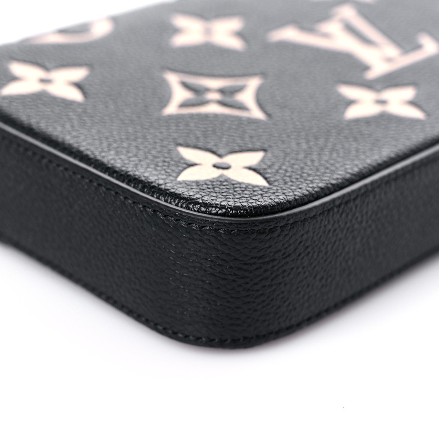 Louis Vuitton Empreinte Monogram Giant Felicie Pochette Black Beige 11 of 13