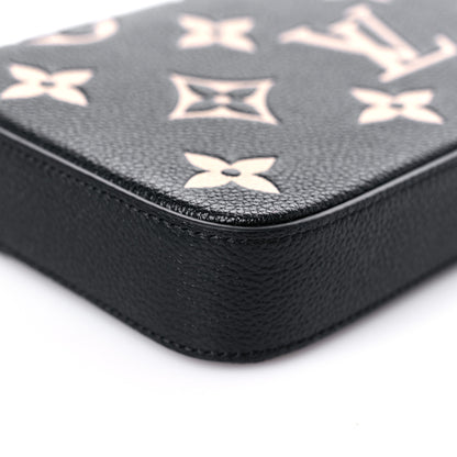 Louis Vuitton Empreinte Monogram Giant Felicie Pochette Black Beige 11 of 13