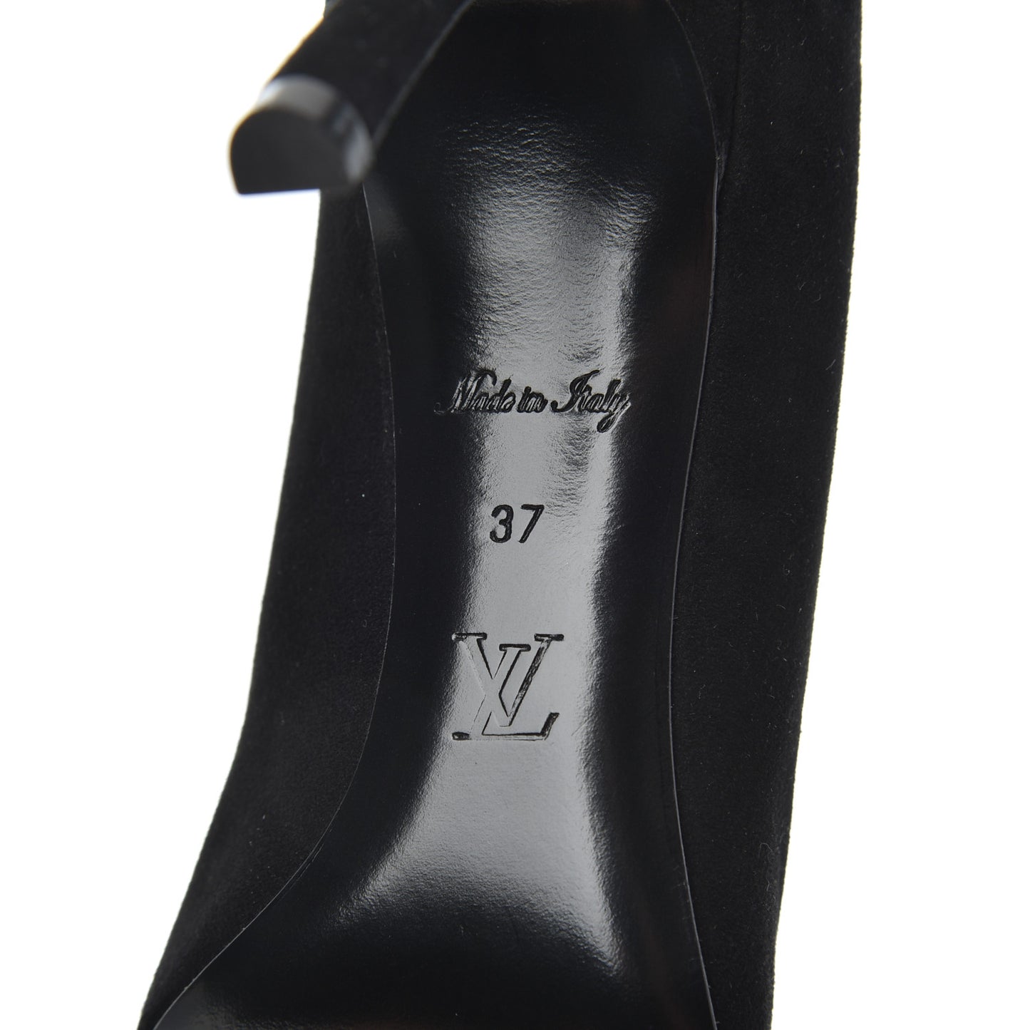 Suede Baby Goat Swarovski Crystal Madeleine Pumps 37 Black