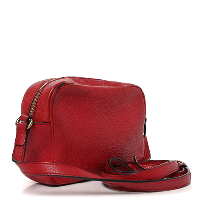 Gucci Pebbled Calfskin Small Soho Disco Bag Tabasco Red 2 of 10