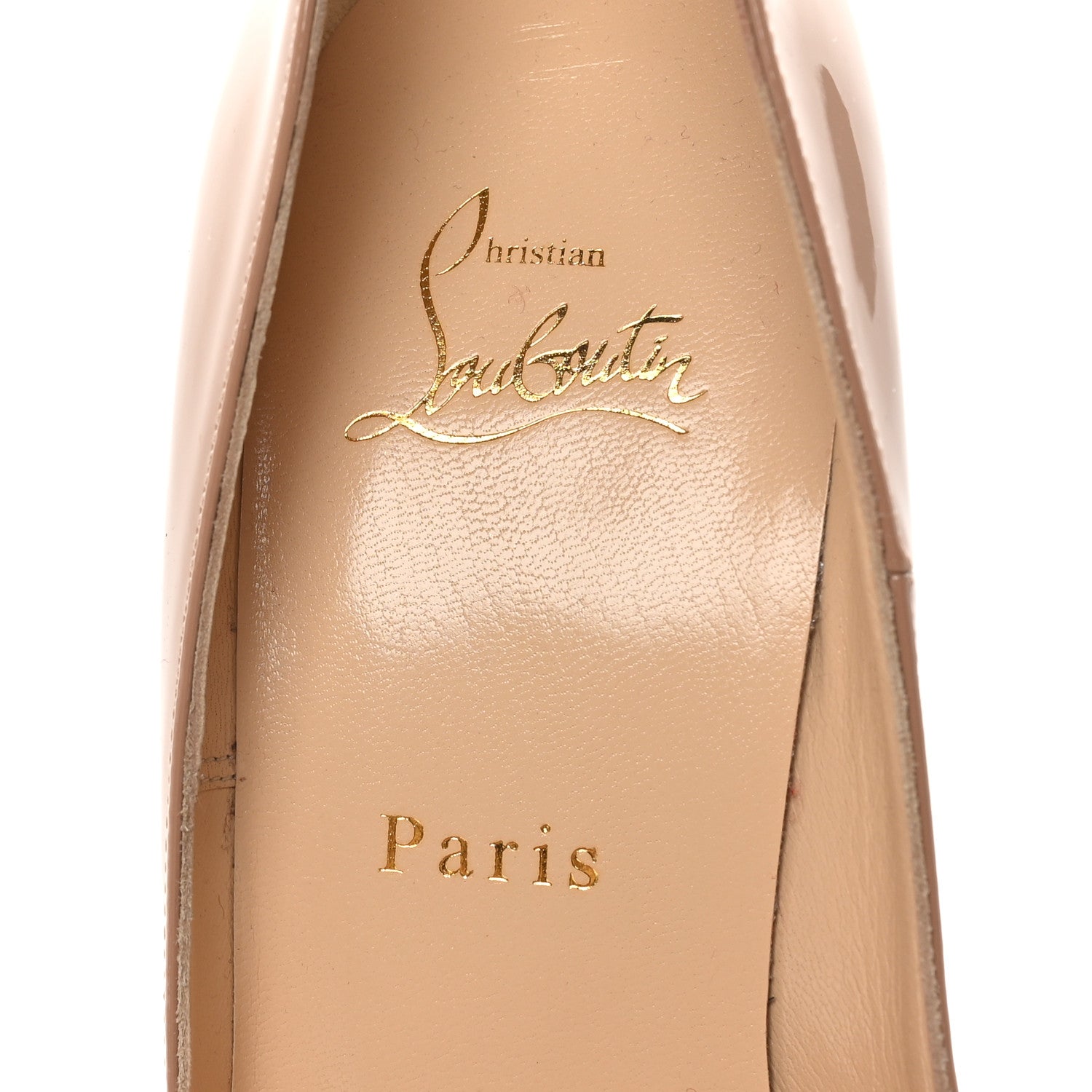 Christian Louboutin Patent So Kate 120 Pumps 38.5 Nude 7 of 8